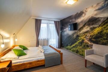 Фото номера Двухместный номер с 1 кроватью Отель Hotel Eco Tatry Resort &amp; Holiday г. Косцелиско 5
