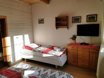 Фото номера Шале с двумя спальнями Шале Domek Hacienda г. Косцелиско 20